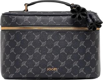 Joop Cortina Flora Cosmetic Case - Dames - Handtassen - Blauw - ONE Size - Leer - Tassen