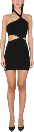 Alexander Wang Asymmetrical Neckline Hid Dress - female - T by Alexander Wang - Short Dresses - Black - XS - Dresses
