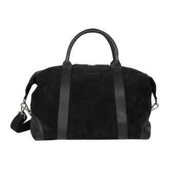 Howard London Weekendtas Steven - Heren - Weekendtassen - Zwart - ONE Size - Leer - Tassen