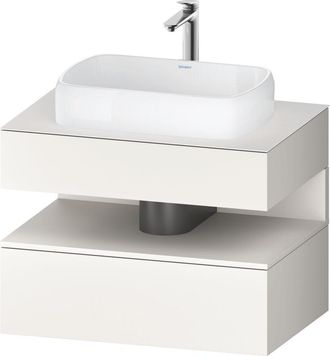 Duravit Duravit - Qatego Consola Mueble Bajo Lavabo, 1 Extra&iacute;ble, 1 Caj&oacute;n