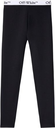 Off-white printed performance leggings - women - Polyamide/Spandex/Elastane - S - Black