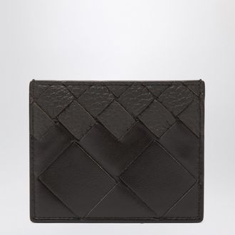 Bottega Veneta Card Holder Fondente in Intrecciato