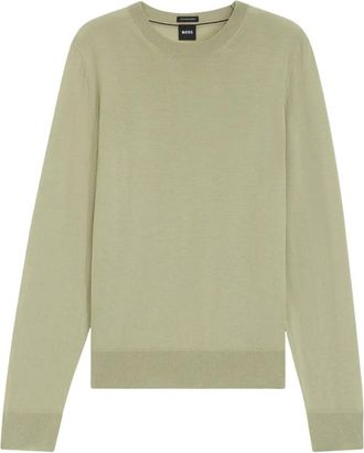 HUGO BOSS H-Leno Pullover - Heren - Truien - Beige - Maat: XL Wol