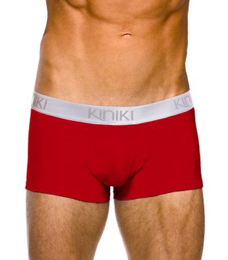 Kiniki Mens Oxford Hipster Underwear Red