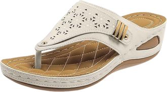 Generic Orthopedic Sandals For Women Arch Support Slide In Slip On Recovery Plantar Fasciitis Flip Flops for Women Outdoor Walking Beach Ladies Arch Support S