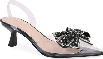 Berness Ninetta Clear Kitten Heel Pump in Black at Nordstrom Rack, Size 5.5
