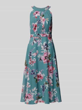 Christian Berg Cocktail Cocktailkleid mit floralem Muster in Bottle, Gr&ouml;&szlig;e 46