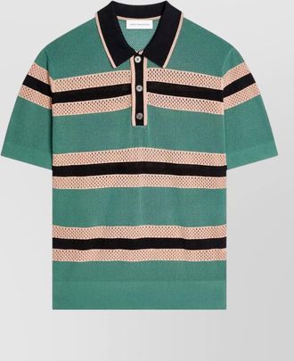 Dries Van Noten striped polo shirt