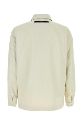 Herno Mens Ivory Nylon Padded Jacket Pannascuro Giubbini