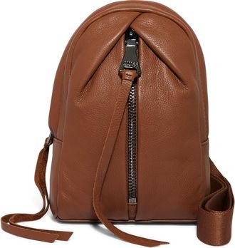 Aim&eacute;e Tamitha Leather Sling Bag in Chestnut at Nordstrom Rack