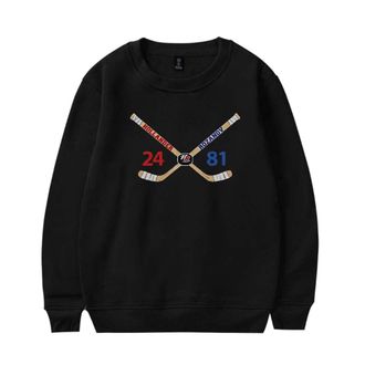 Generic Heated Rivalry Hollander Rozanov Hockey Sweatshirt Unisex Casual Crewneck Long Sleeve Pullover Clothes (M,Black)