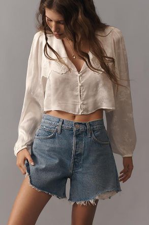 A Gold E Parker Denim Long Shorts