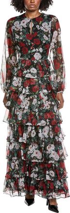 Mikael Aghal Print Maxi Dress