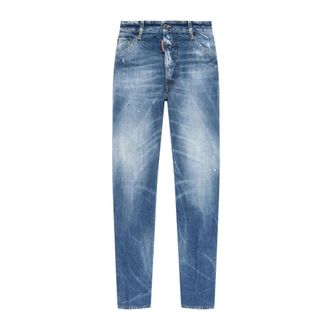 Dsquared2 Slim-fit Jeans, male, Blue, Size: 3XL Powder Blue Tapered Leg Trousers