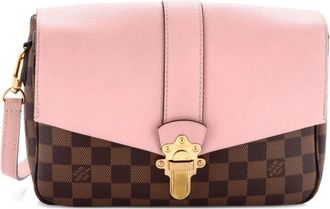 Louis Vuitton Clapton Handbag Damier and Leather PM crossbody bag - Bruin