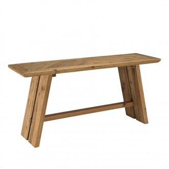 Macabane Consola de madera de pino reciclada de 160x45 cm