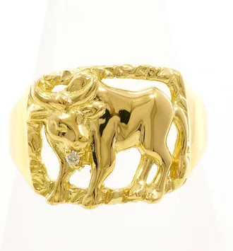 C&A Yellow Gold Yellow Gold (18K) Band Ring (Pre-Owned)