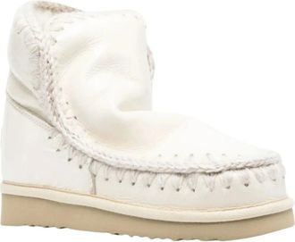 Mou Eskimo 18 Enkellaarzen - Dames - Schoenen - Wit - Maat: 40 EU Wol