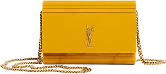 Saint Laurent Mini Vicky Plexiglas Minaudi&eacute;re in Daffodil at Nordstrom