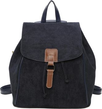 Generic Vegan Leather ladies | Mens Backpack Suede effect : Fashion Crossbody Bag, Sustainable Style Unisex (Navy)