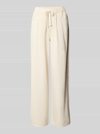 Vero Moda Wide Leg Jeans aus reiner Baumwolle Modell VALERIA in Ecru, Gr&ouml;&szlig;e 25/32