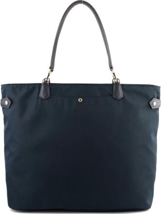 Pourchet Tassen, Dames, Blauw, ONE Size, Leer, Daily Grote Schoudertas