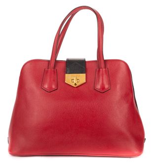 Prada Double Convertible Turnlock Top Handle schoudertas