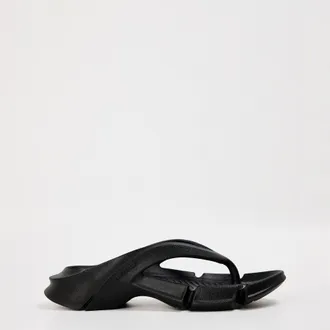 Balenciaga Womens Flat Sandals in Black - Size UK 2