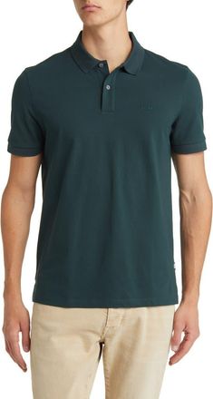 BOSS Pallas Cotton Polo in Open Green at Nordstrom, Size Medium