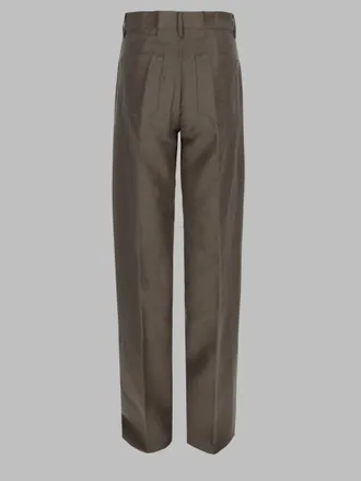 Rick Owens Womens Trousers Geth Grey Ramie