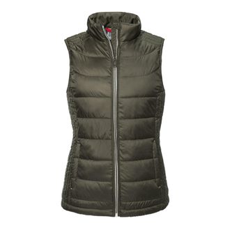 Russell Athletic Russell Dames/Dames Nano Gewatteerde Bodywarmer (Donkere Olijf)