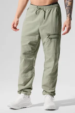 Alo | Takeaway Track Pants in Limestone Green, Size: 2XL