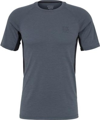 Stoic MerinoMesh150 SadjemSt. S/S Merinoshirt f&uuml;r Herren | blau