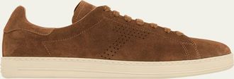 Tom Ford Mens Warwick Suede Low-Top Sneakers