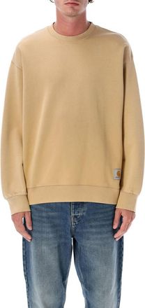 Carhartt Work in Progress Brown Crewneck Logo Sweatshirt