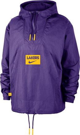 Nike Los Angeles Lakers Club Courtside Nike Mens NBA Anorak in Purple | FZ7469-504