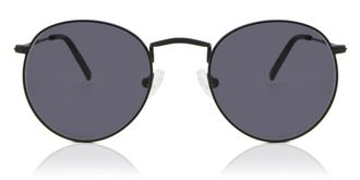 SmartBuy Collection Round Full Rim Metal Mens Prescription Sunglasses Black Size 50 - SmartBuy Collection
