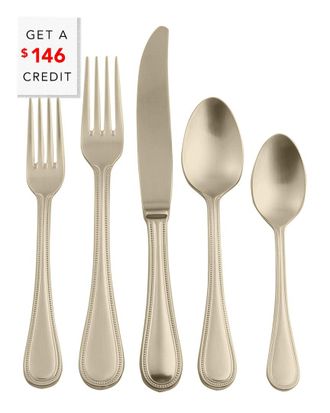 Mepra 20Pc Flatware Set With $146 Credit