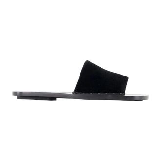 Toteme Schoenen, Dames, Zwart, 38 EU, Leer, Studded Leather Slides
