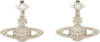Vivienne Westwood Silver-tone Drop Earrings with Distinctive Orb and Ring Design