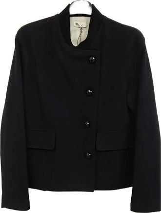 Sibel Saral asymmetrical buttoned jacket - Blue