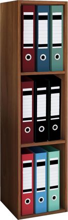 ebuy24 Estante De Madera Vcm De Pie Gabinete De Archivo De Ahorro De Espacio Dimensiones: Al. 107 X An. 34 X P. 30 Cm Estante Elegante De Pie Estante De Ofic