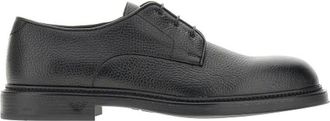 Emporio Armani Zapatos Derby de piel granulada - Shoes - Hombre - Negro - 42 EU
