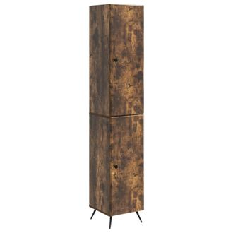vidaXL Juego De Armarios 2 Uds. Roble Ahumado Madera De Ingenier&iacute;a Vidaxl