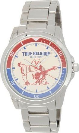 True Religion Buddha Guitar Bracelet Watch, 42.8mm in Silver at Nordstrom Rack