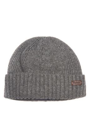 Barbour Carlton Wool Blend Beanie in Grey at Nordstrom