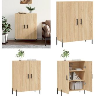 vidaXL Credenza Rovere Sonoma 69,5x34x90 cm in Legno Multistrato - Credenza in legno multistrato - Credenza in Rovere Sonoma