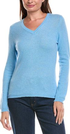 Forté Cashmere V-Neck Cashmere Sweater