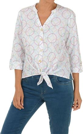 Habitat Full Circle Tie Front Shirt In White