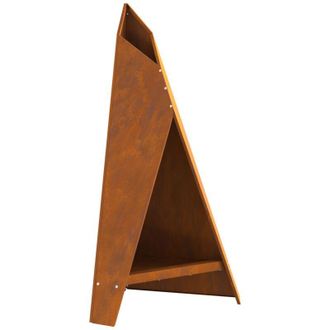 vidaXL Hoguera Marrón 58 x 40 x 100 cm Acero oxidado Vidaxl